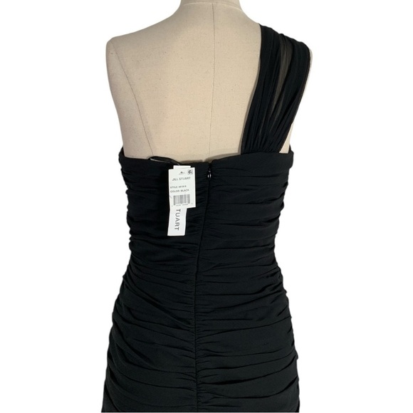 Jill Stuart Sija chiffon Cocktail Evening Dress Black - Picture 12 of 14